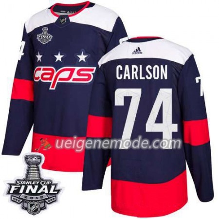 Herren Eishockey Washington Capitals Trikot John Carlson 74 2018 Stanley Cup Final Patch Adidas Stadium Series Authentic
